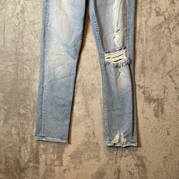 McGuire Sz 26 High-Rise Vintage Slim Fit Faded Blue Jeans Distressed‎ Women's - Picture 3 of 8